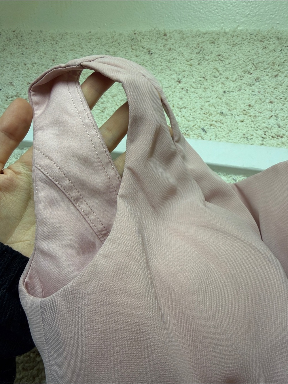 NWT Light Pink One-Shoulder Chiffon Formal Dress - Picture 2 of 5